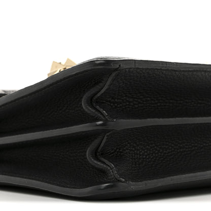 Valentino Garavani Grainy Calfskin Medium VLTN Uptown Shoulder Bag Black 8 of 12