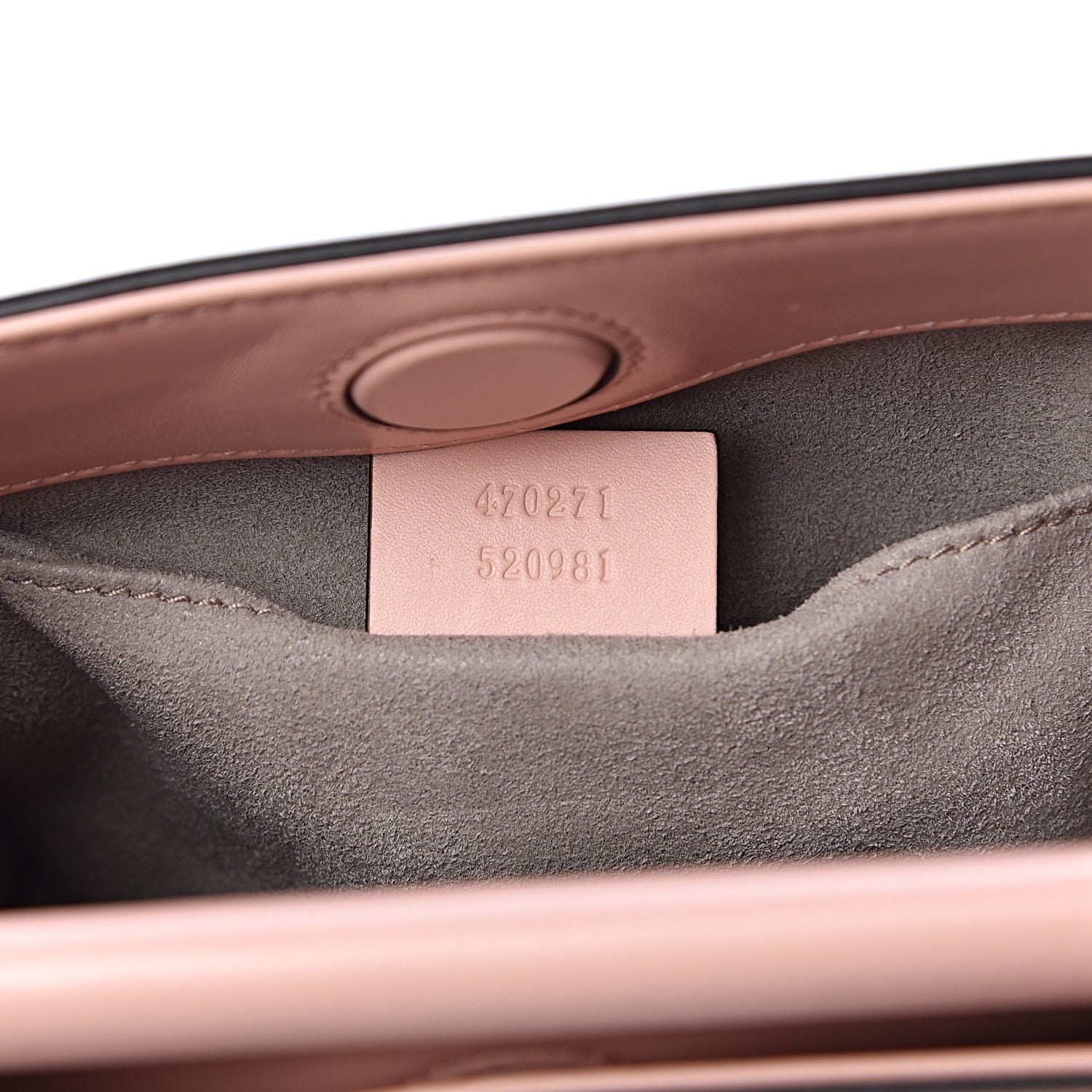 Gucci Nappa Bamboo Web Mini Nymphaea Top Handle Bag Perfect Pink Mystic White 9 of 15