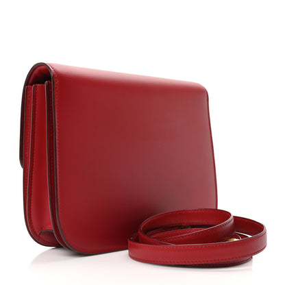 Celine Box Calfskin Medium Classic Box Flap Bag Red 3 of 10
