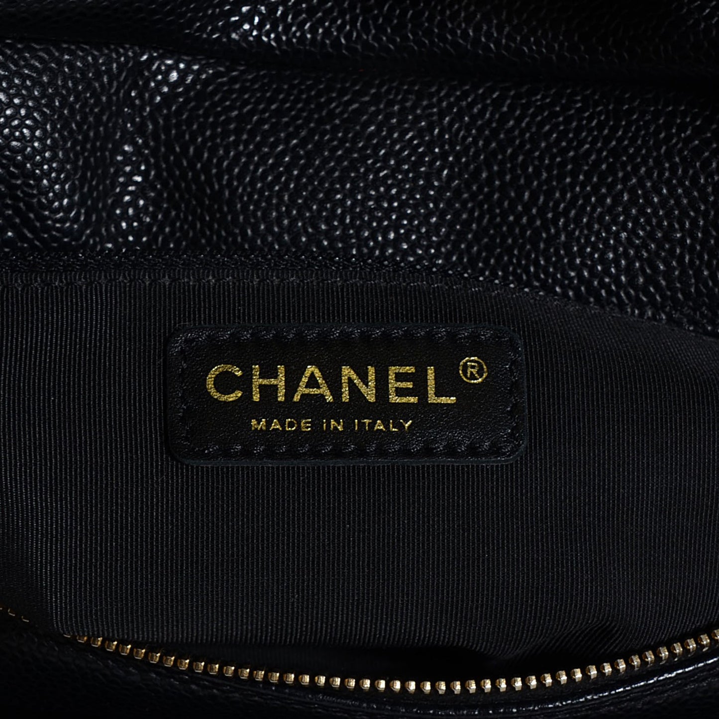 Caviar Quilted Petit Timeless Tote PTT Black