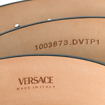 Versace Calfskin Palazzo Medusa Belt 130 52 Green 5 of 5