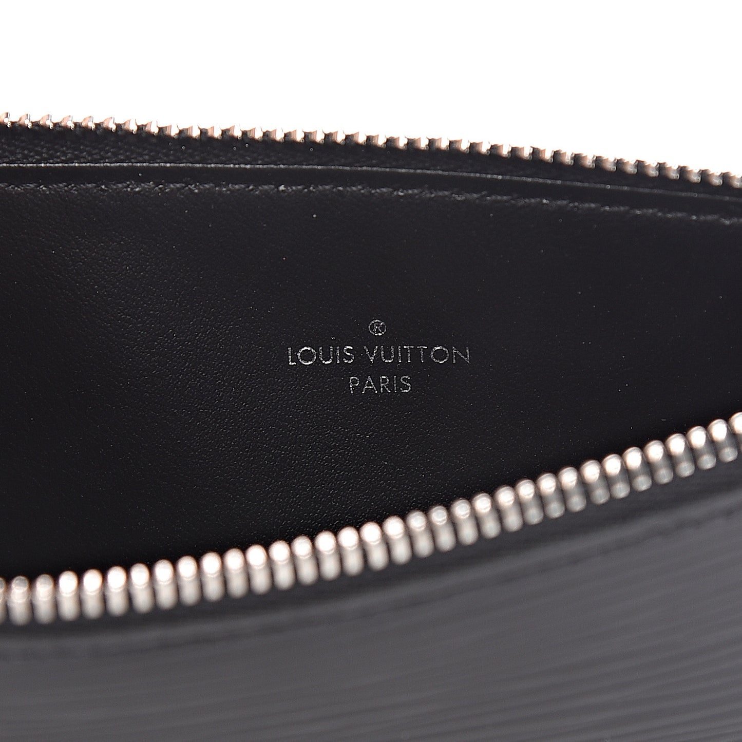 Epi Felicie Chain Wallet Zippered Insert Black