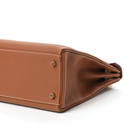 Hermes Togo Kelly Retourne 32 Gold 7 of 12