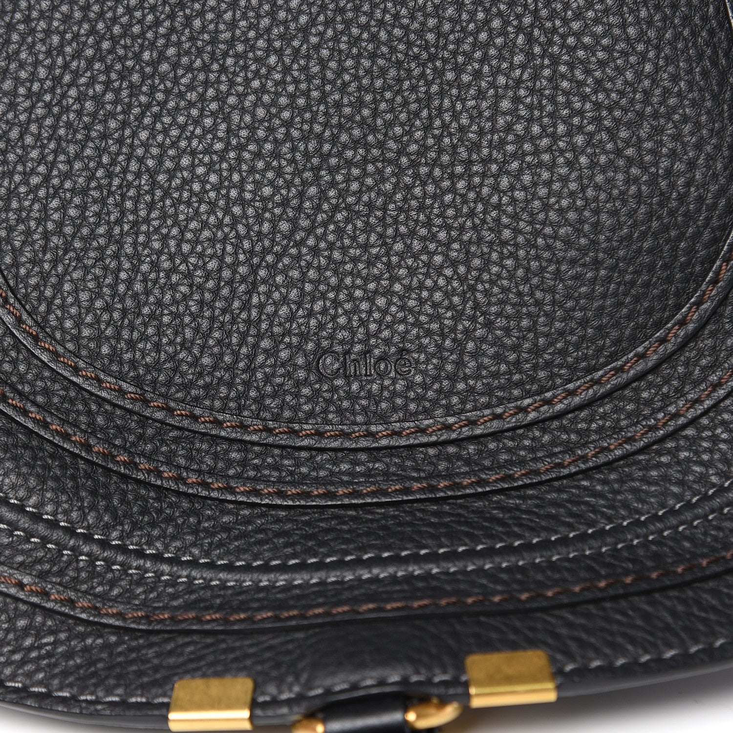 Chloe Calfskin Medium Marcie Round Crossbody Bag Black 11 of 11
