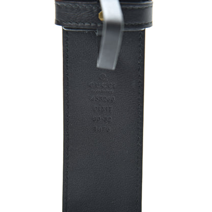 Gucci Moon Calfskin Pearl Double G 40mm Belt 80 32 Black Cream 6 of 6