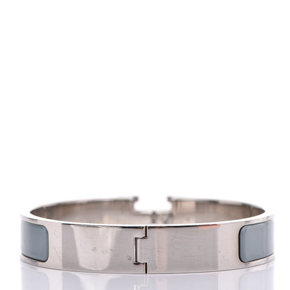 Hermes Enamel Narrow Clic Clac H Bracelet PM Bleu Lin 3 of 5
