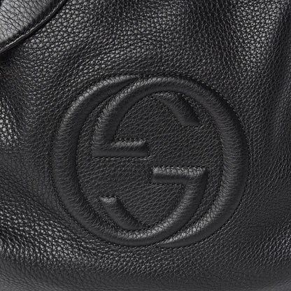 Gucci Pebbled Calfskin Medium Soho Chain Hobo Black 10 of 14