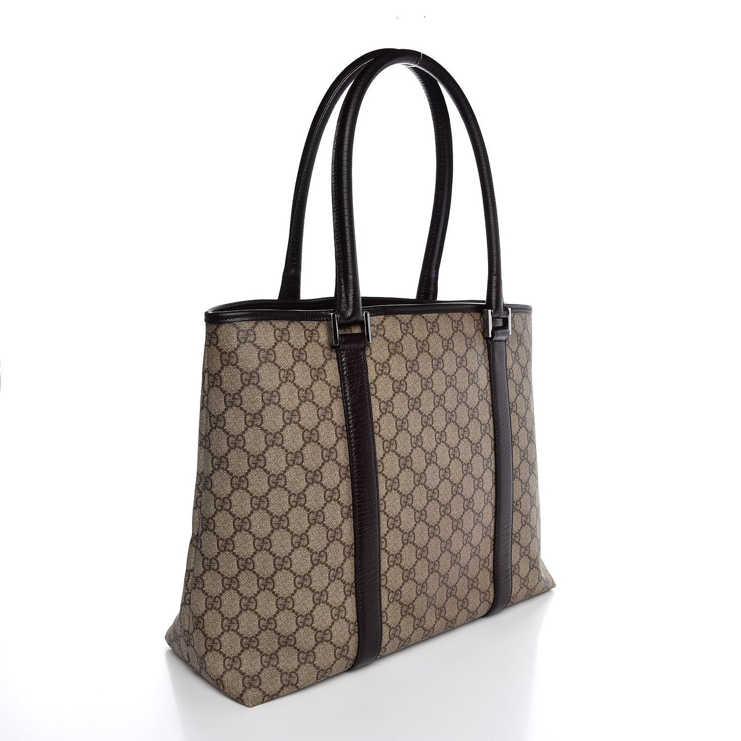 GG Plus Monogram Medium Joy Tote Dark Brown
