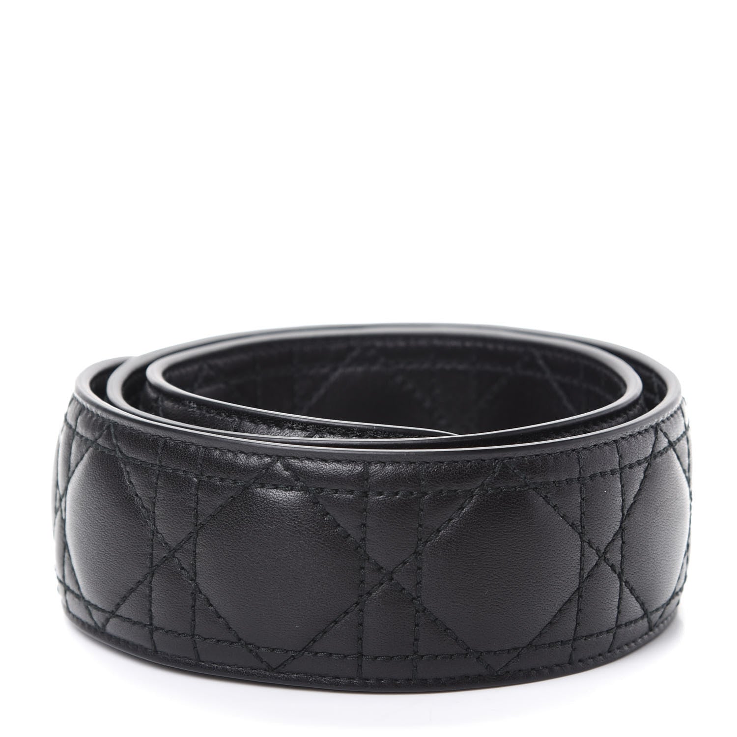 Christian Dior Lambskin Cannage Shoulder Strap Black 2 of 5