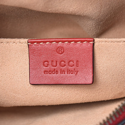 Gucci Calfskin Matelasse GG Marmont Belt Bag 75 30 Hibiscus Red 6 of 10