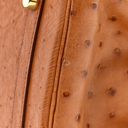 Hermes Ostrich Birkin 30 Cognac 11 of 11