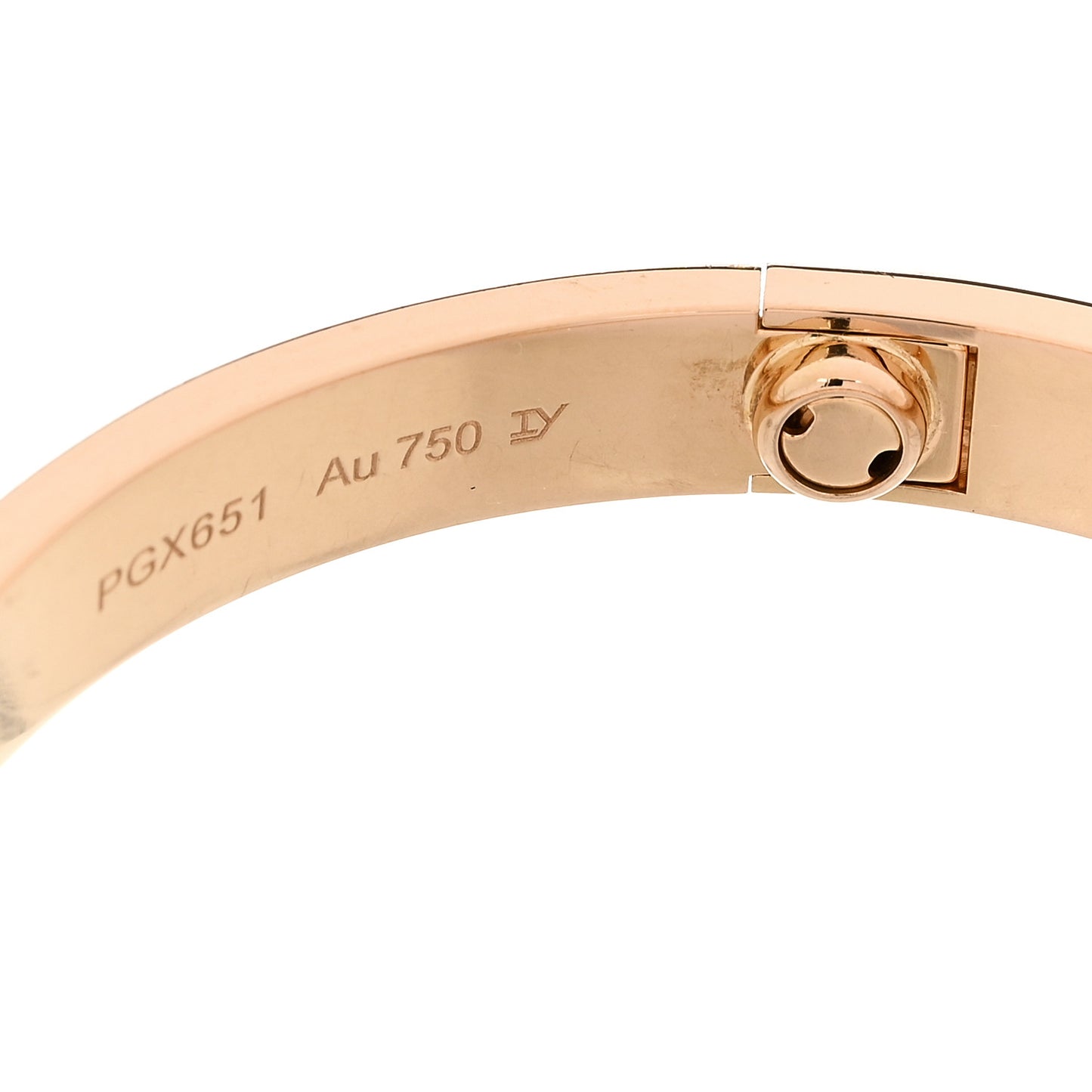 18K Pink Gold LOVE Bracelet 17