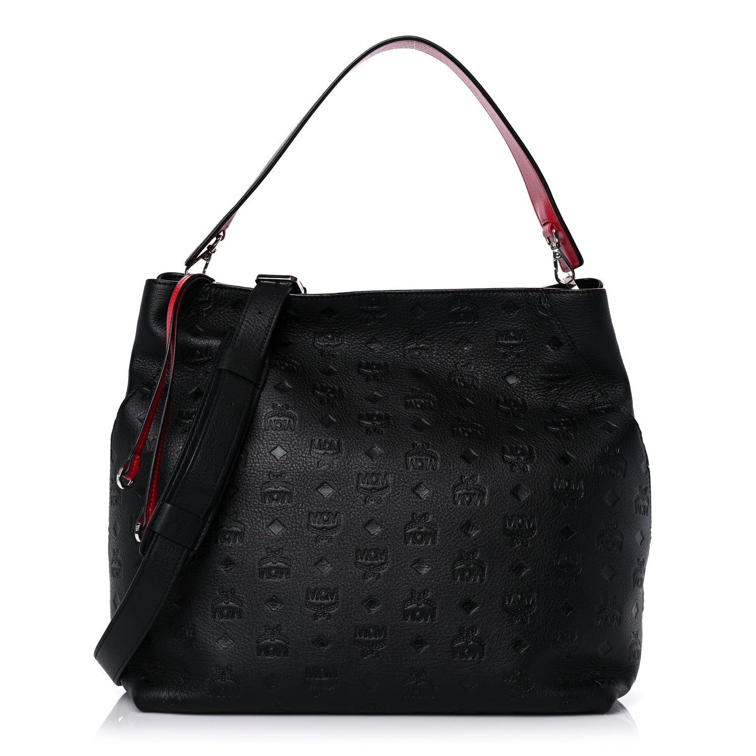 MCM Calfskin Ottomar Large Klara Hobo Black 1 of 12