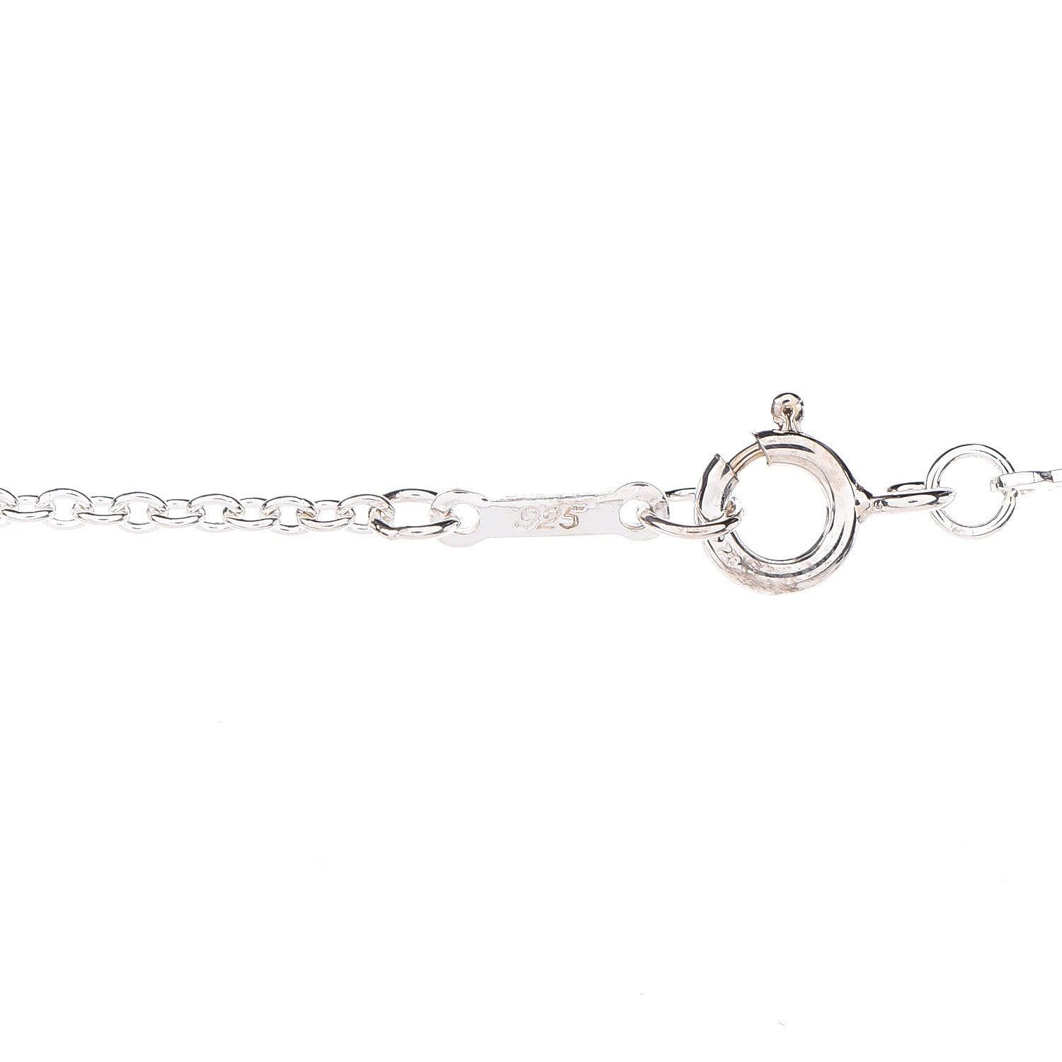 Tiffany Sterling Silver 22mm Elsa Peretti Open Heart Pendant Necklace 7 of 8