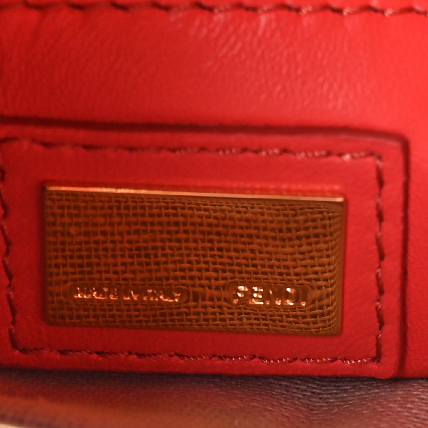 Nappa Stacked Bar Mini Peekaboo Iconic Satchel Lampone
