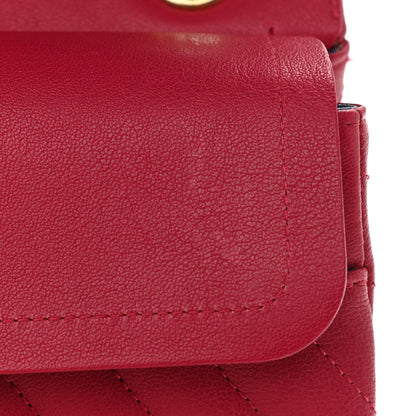Chanel Sheepskin Chevron Quilted 2.55 Reissue 226 Flap Dark Pink 13 of 13