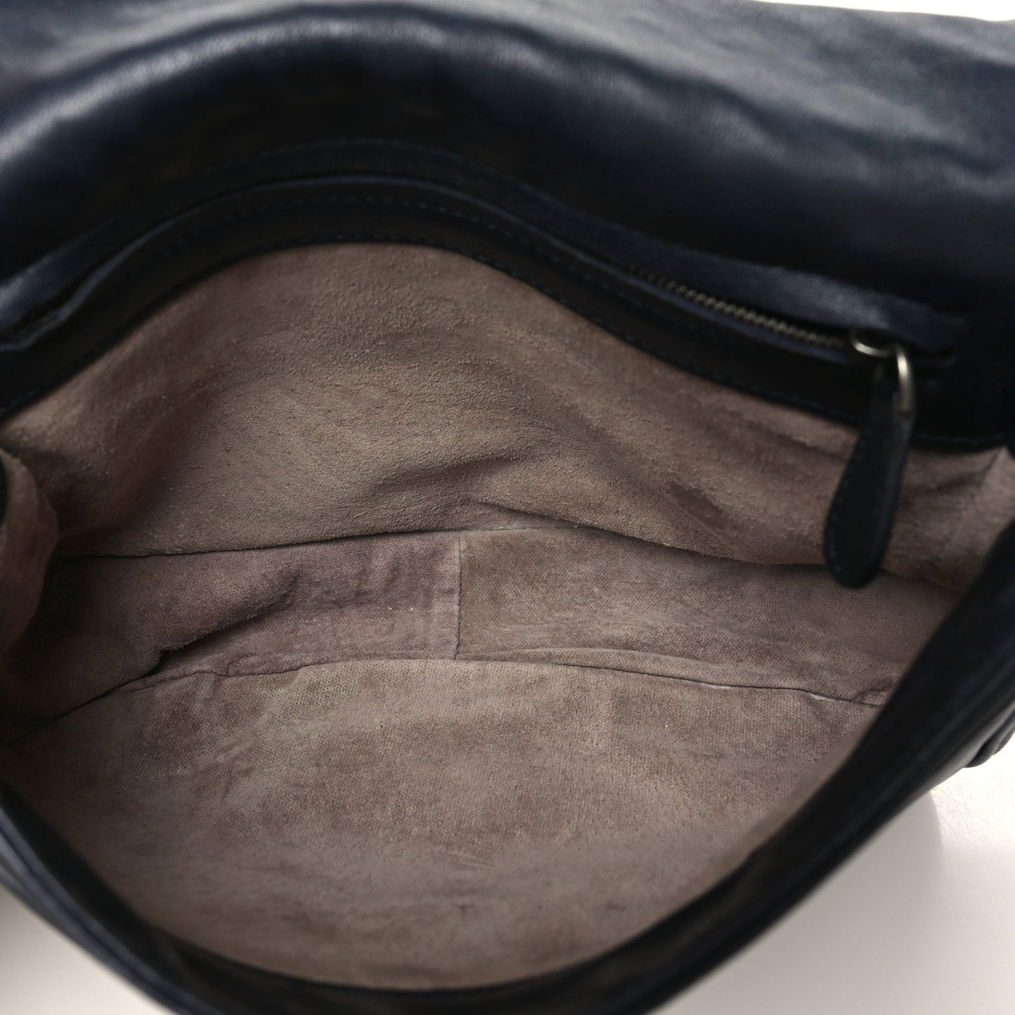 Nappa Intrecciato Messenger Bag Ardoise
