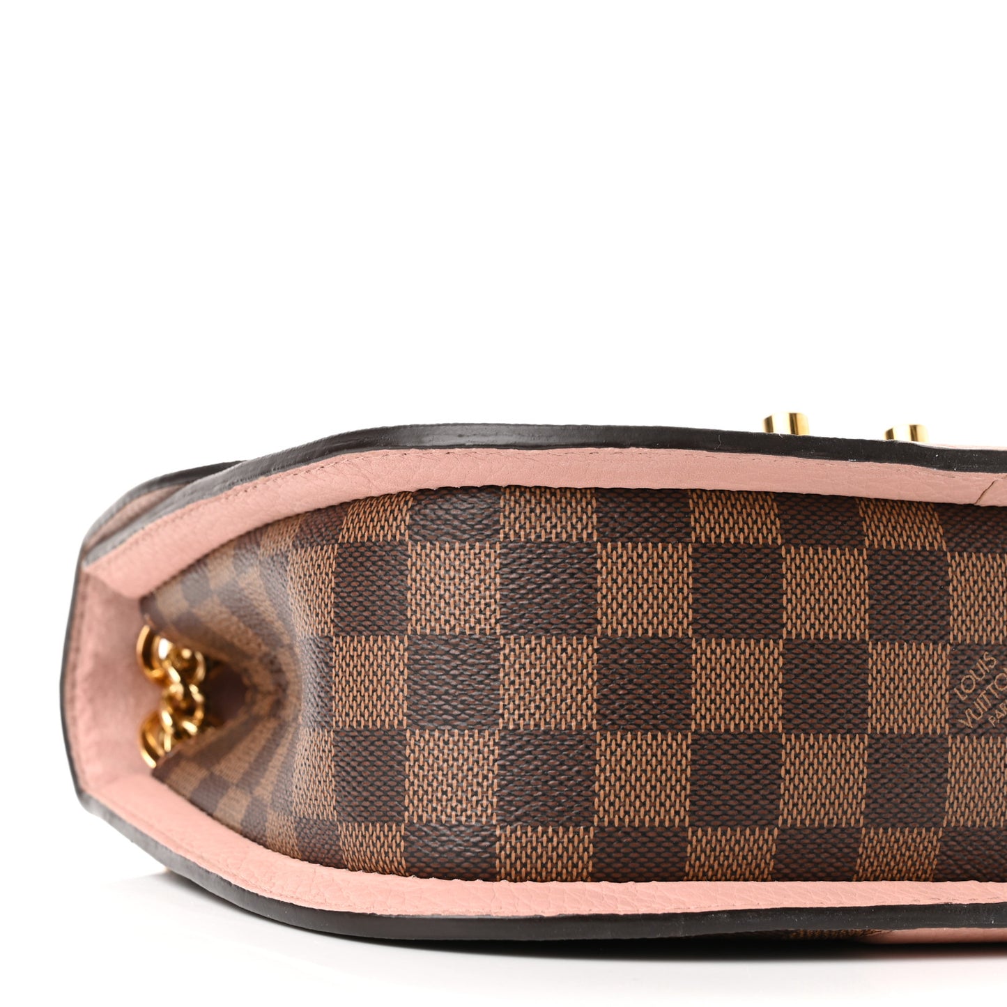 Damier Ebene Cuir Taurillon Wight Magnolia
