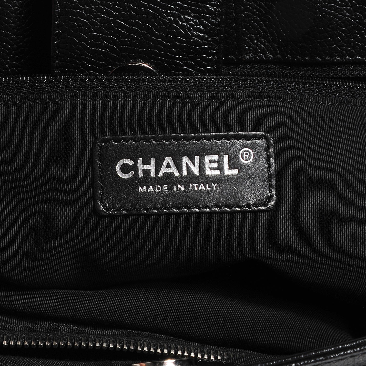 Chanel Calfskin Cerf Executive Shopper Tote Black 6 of 7