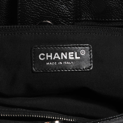 Chanel Calfskin Cerf Executive Shopper Tote Black 6 of 7