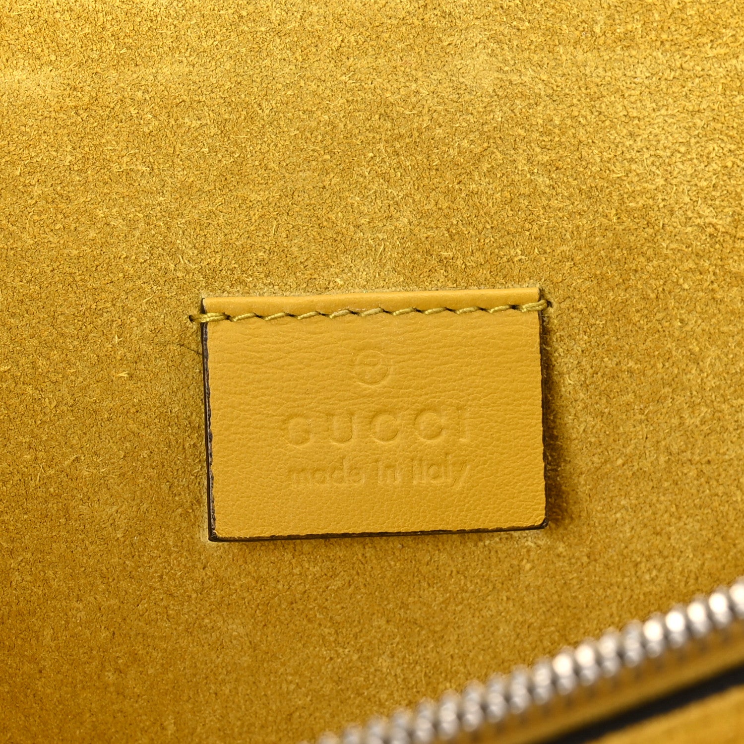 Gucci GG Supreme Monogram Crystal Bow Embroidered Medium Dionysus Shoulder Bag Yellow 7 of 12
