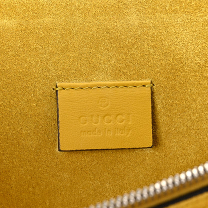 Gucci GG Supreme Monogram Crystal Bow Embroidered Medium Dionysus Shoulder Bag Yellow 7 of 12