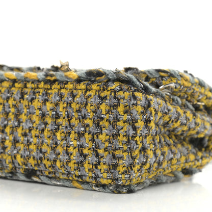 Chanel Tweed Braided Charms Small Flap Yellow Grey Black 10 of 10