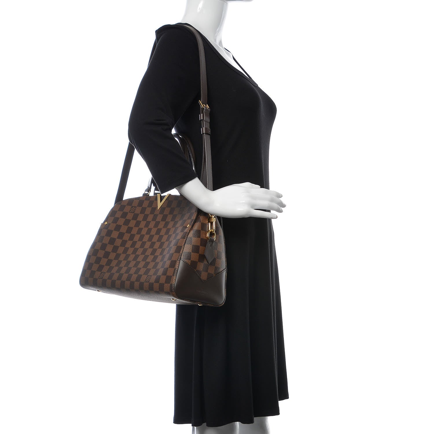 Louis Vuitton Damier Ebene Kensington Bowling Bag 2 of 10