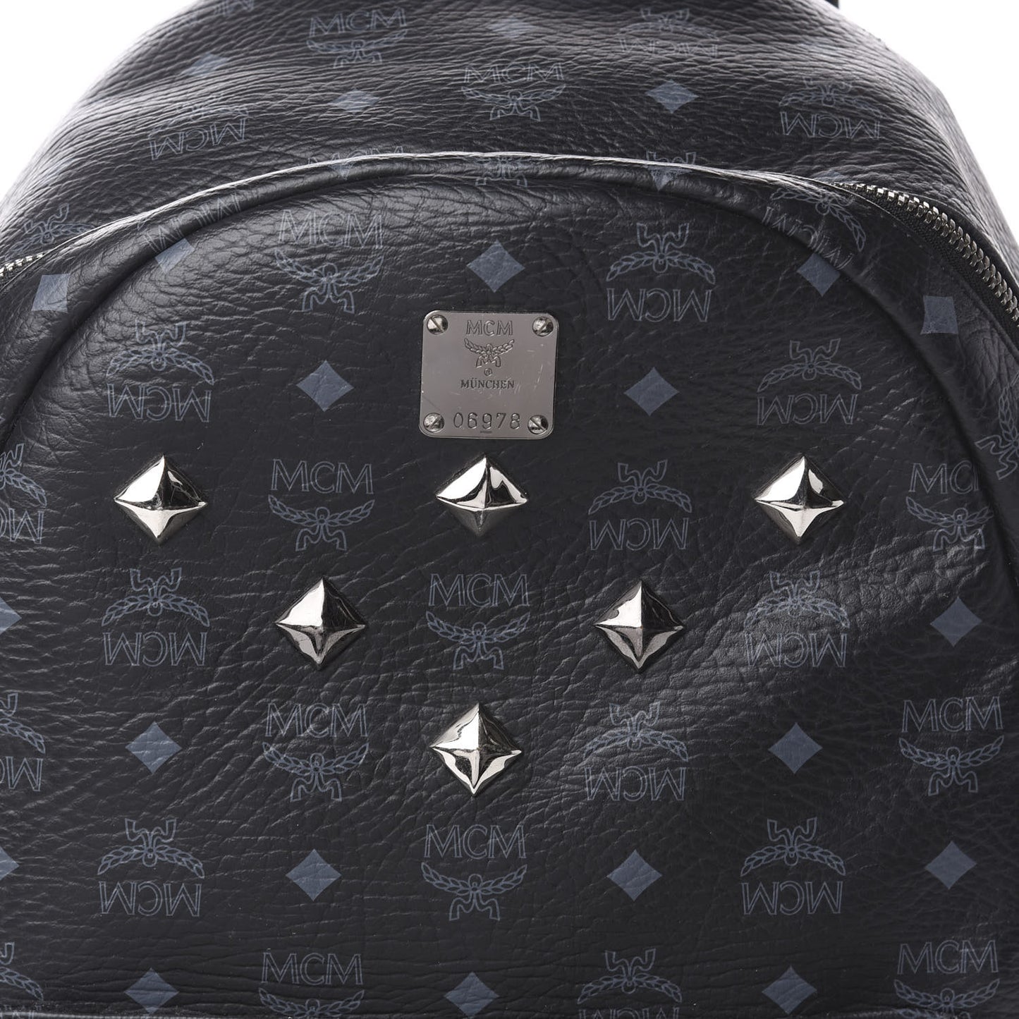 Visetos Medium Sprinkle Stud Stark Backpack Black
