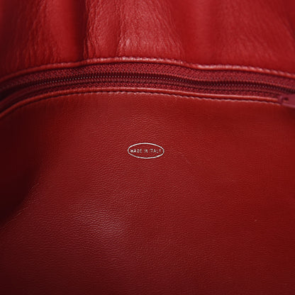 Chanel Lambskin Quilted Tote Red 7 of 13