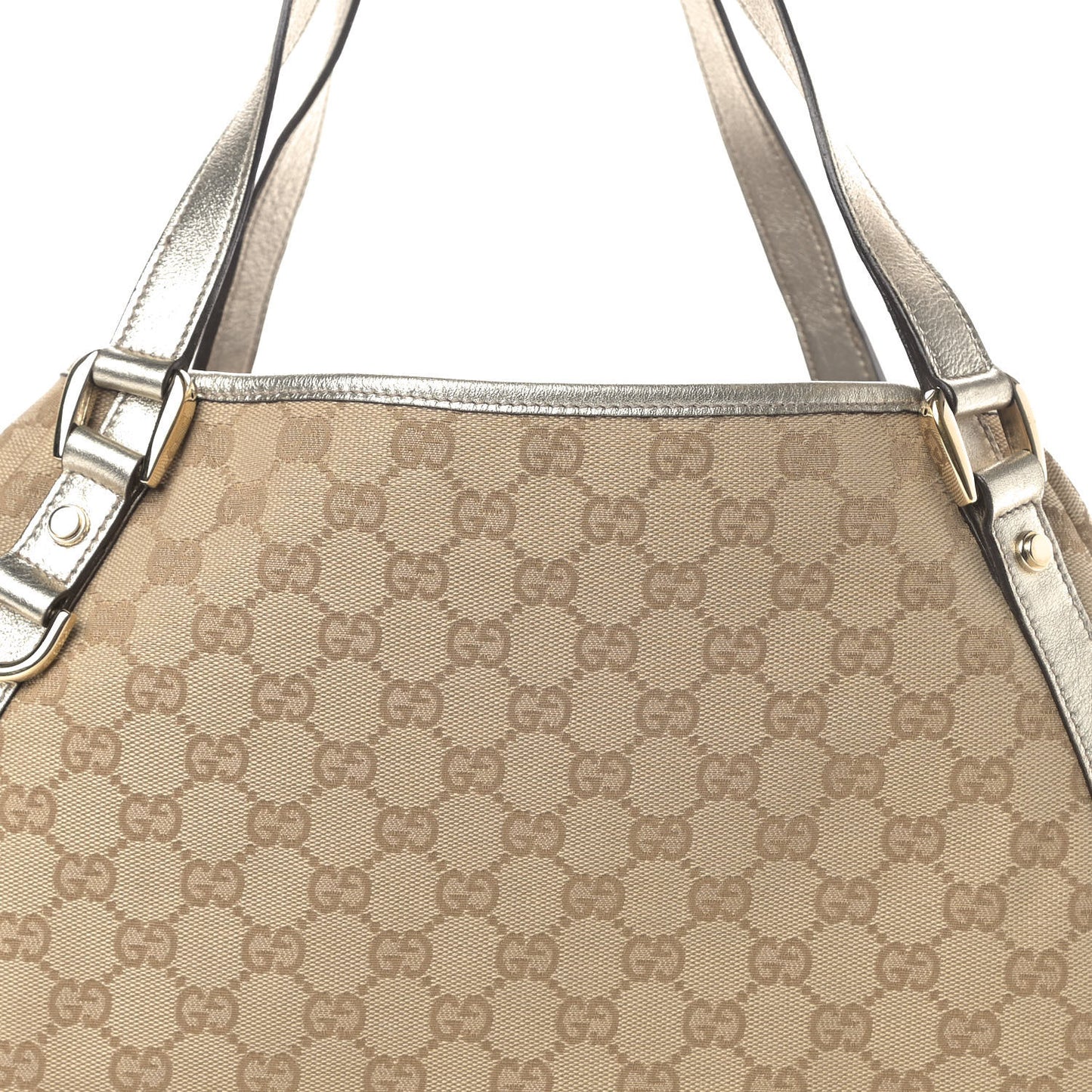 Monogram Medium Abbey Shoulder Bag Gold