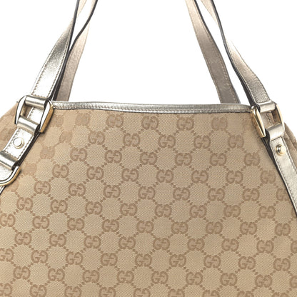 Gucci Monogram Medium Abbey Shoulder Bag Gold 9 of 12