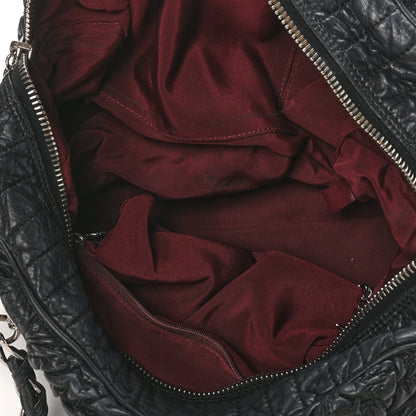 Chanel Lambskin Astrakhan Bowler Black 5 of 12