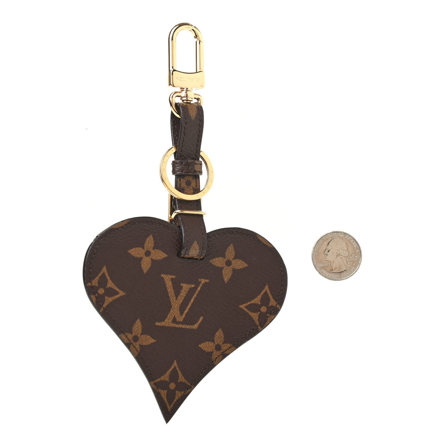 Louis Vuitton Epi Monogram Game On Heart Bag Charm Key Holder Red 2 of 5