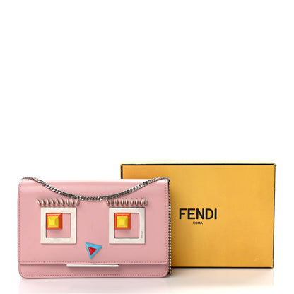 Fendi Vitello Century Hypnoteyes Tube Wallet On Chain Bubblegum 10 of 10