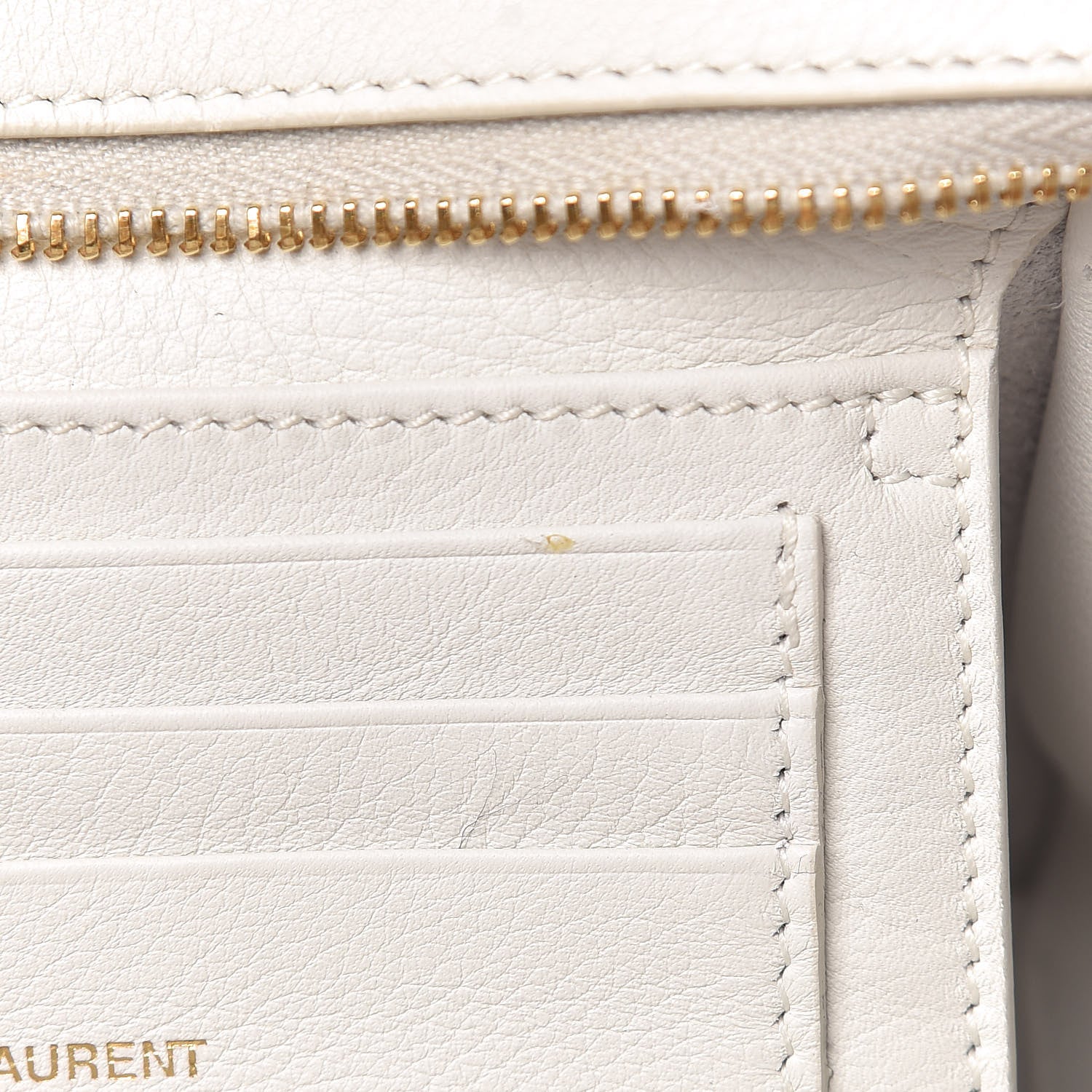 Saint Laurent Calfskin Monogram Toy Cabas White 7 of 11