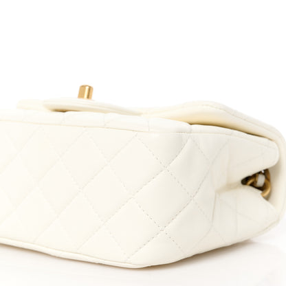 Chanel Lambskin Quilted Mini Pearl Crush Flap White 10 of 11