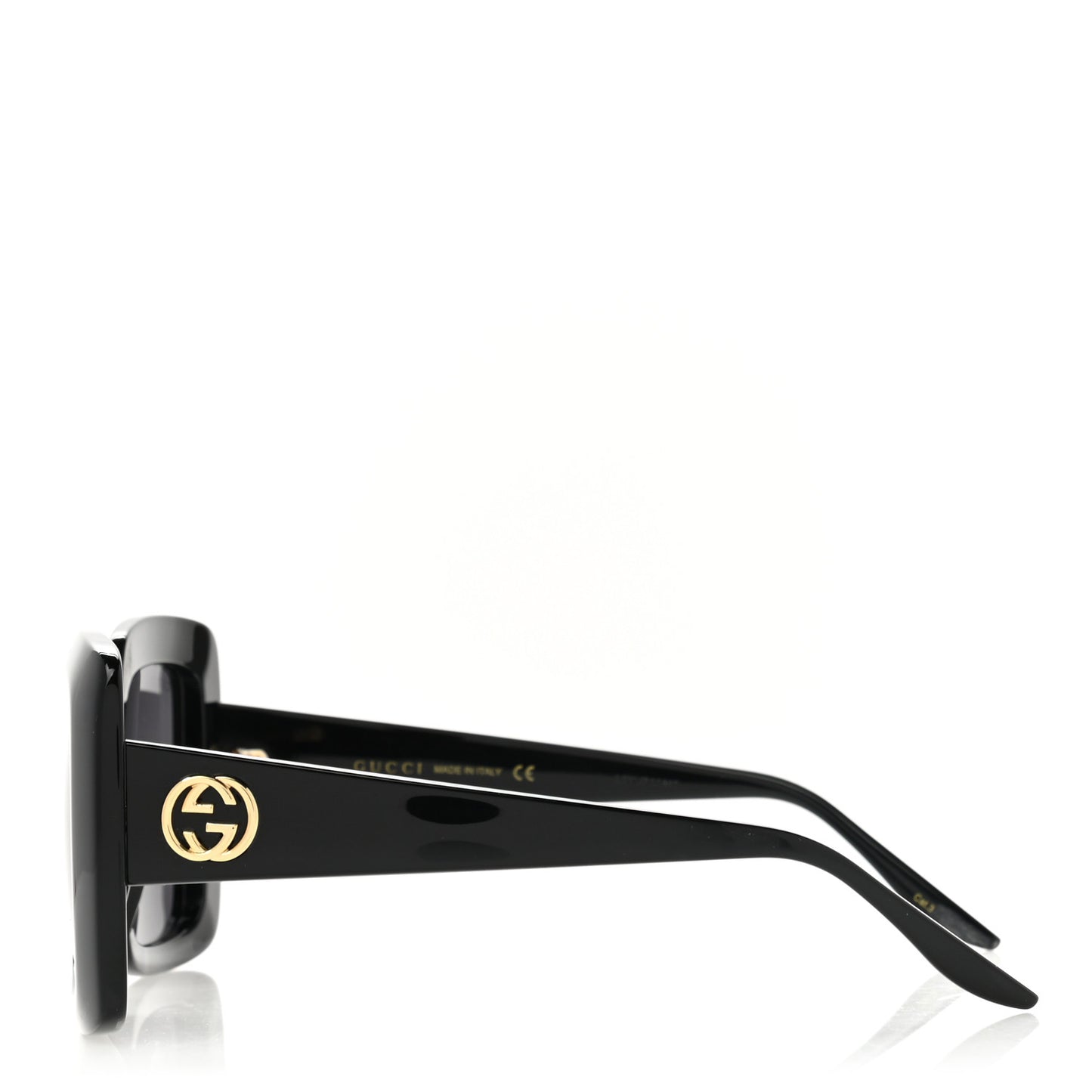 Acetate Square Frame Sunglasses GG0053S Black