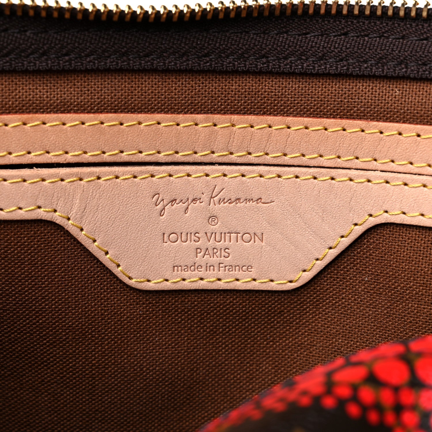 Louis Vuitton Monogram Kusama Town Speedy 30 Red 5 of 11