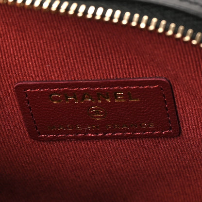 Chanel Lambskin Quilted CC In Love Heart Clutch With Chain Black 6 of 8