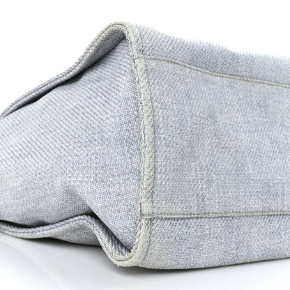 Chanel Canvas Medium Deauville Tote Denim Blue 9 of 10
