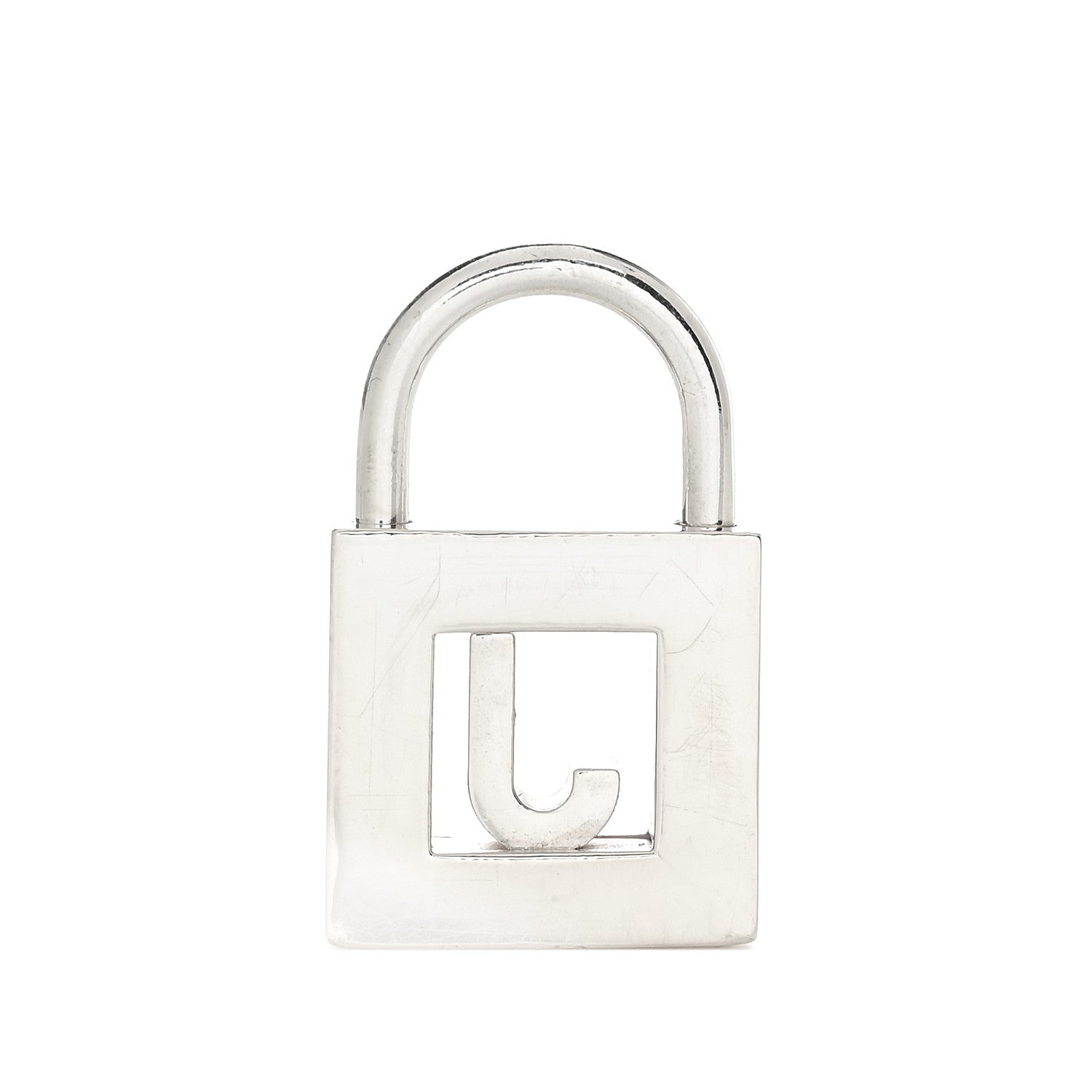 Tiffany Sterling Silver Letter J Lock Charm Pendant 3 of 4