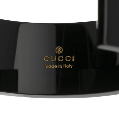 Gucci Resin Crystal Cuff Bracelet L Black 4 of 5