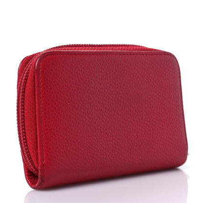 Chanel Caviar Timeless CC Zip Around Coin Purse Red 3 of 10