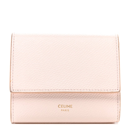 Celine Grained Calfskin Small Tri-Fold Wallet Light Pink 1 of 7