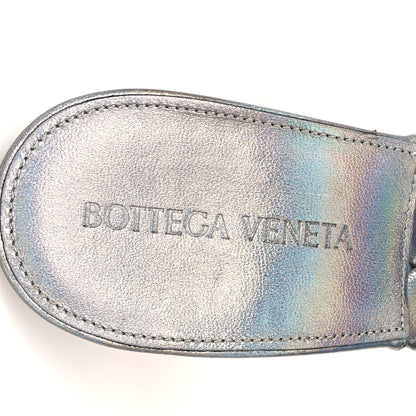 Bottega Veneta Laser Nappa Maxi Intrecciato Lido 90mm Mule Sandals 37 Oyster 8 of 9