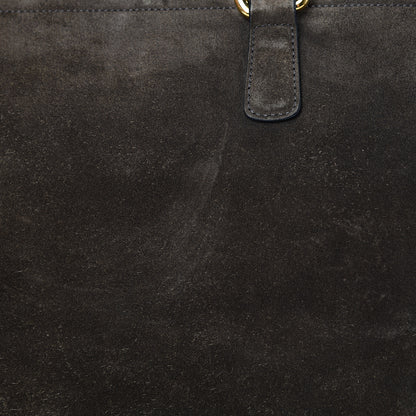 Gucci Suede Medium 1973 Top Handle Satchel Olive 13 of 19
