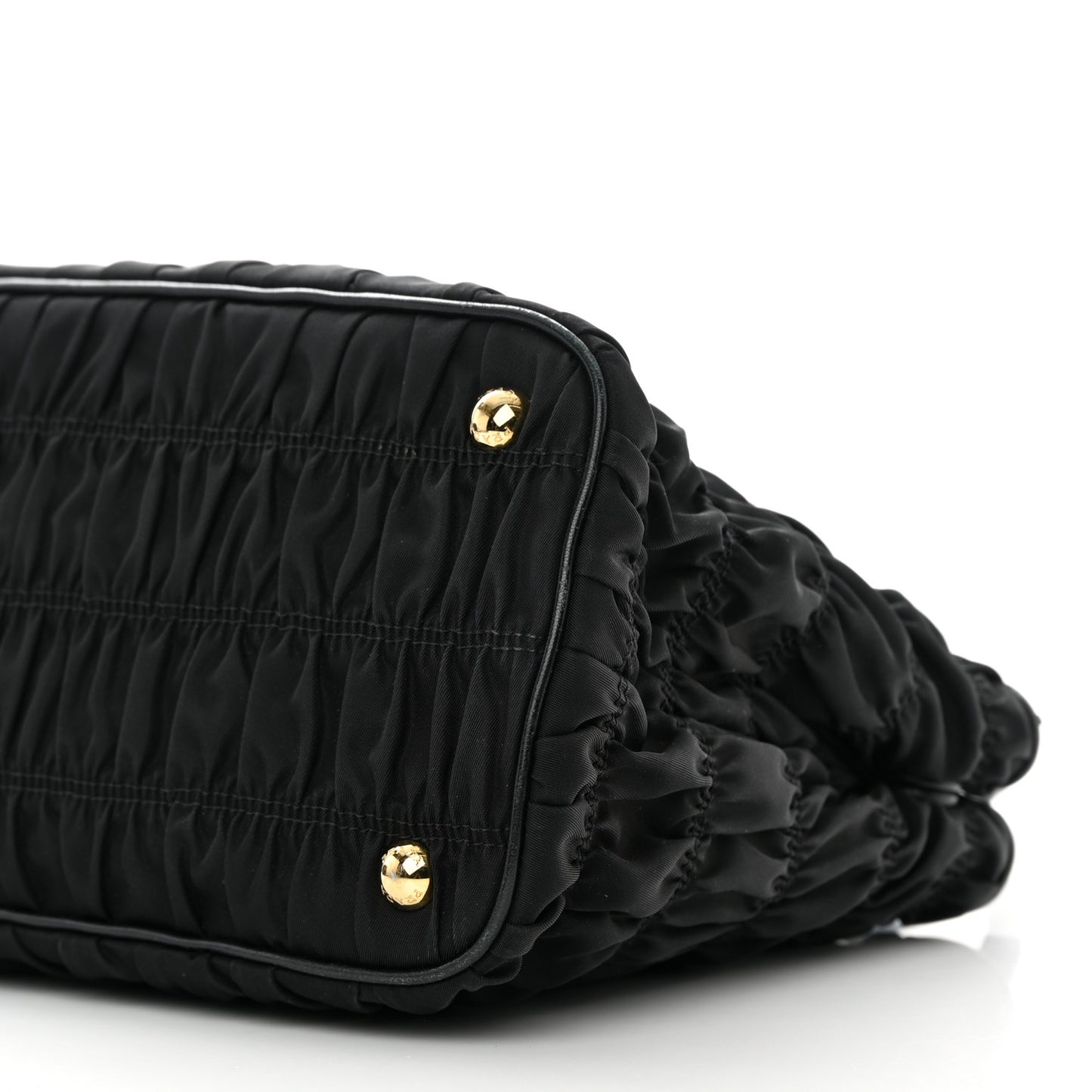 Tessuto Nylon Gaufre Small Tote Black