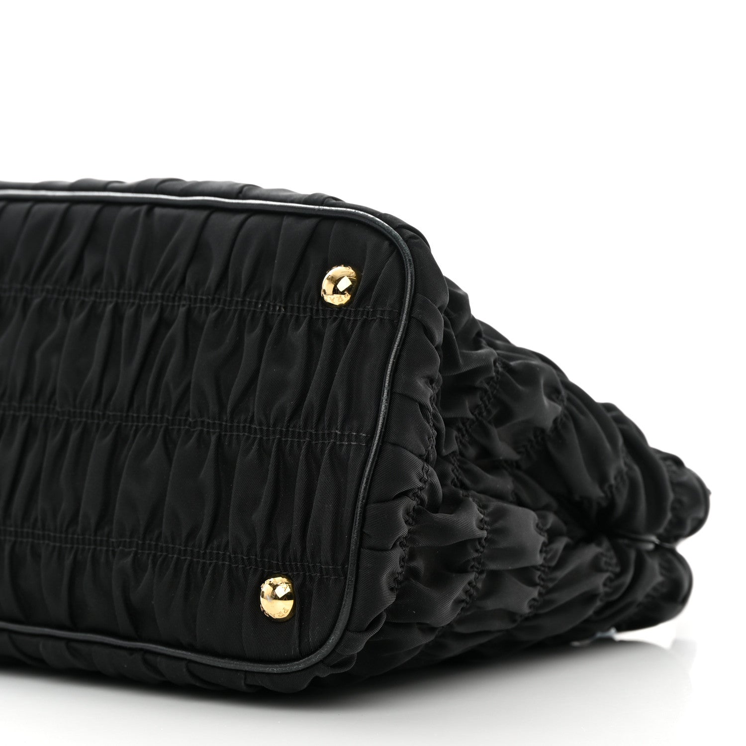 Prada Tessuto Nylon Gaufre Small Tote Black 11 of 16
