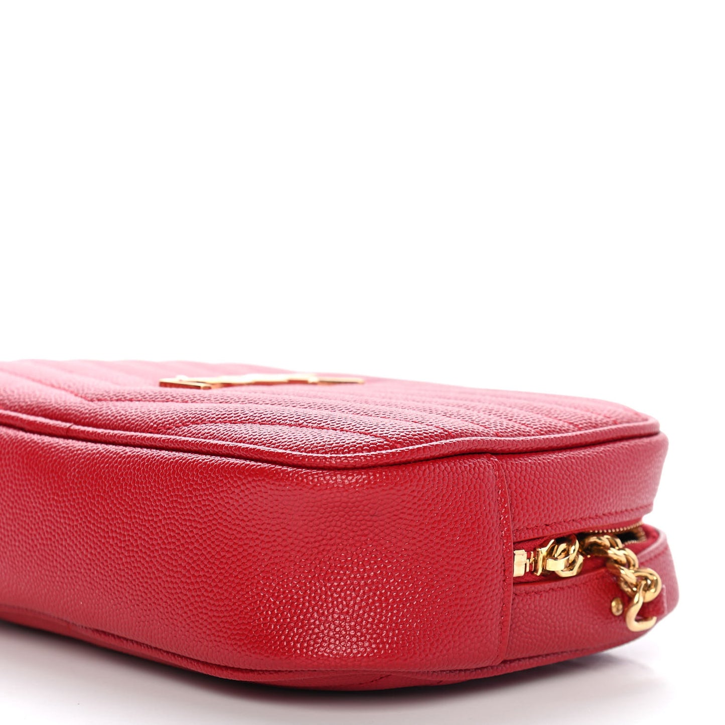 Grain De Poudre Matelasse Monogram Mini Lou Camera Bag Eros Red